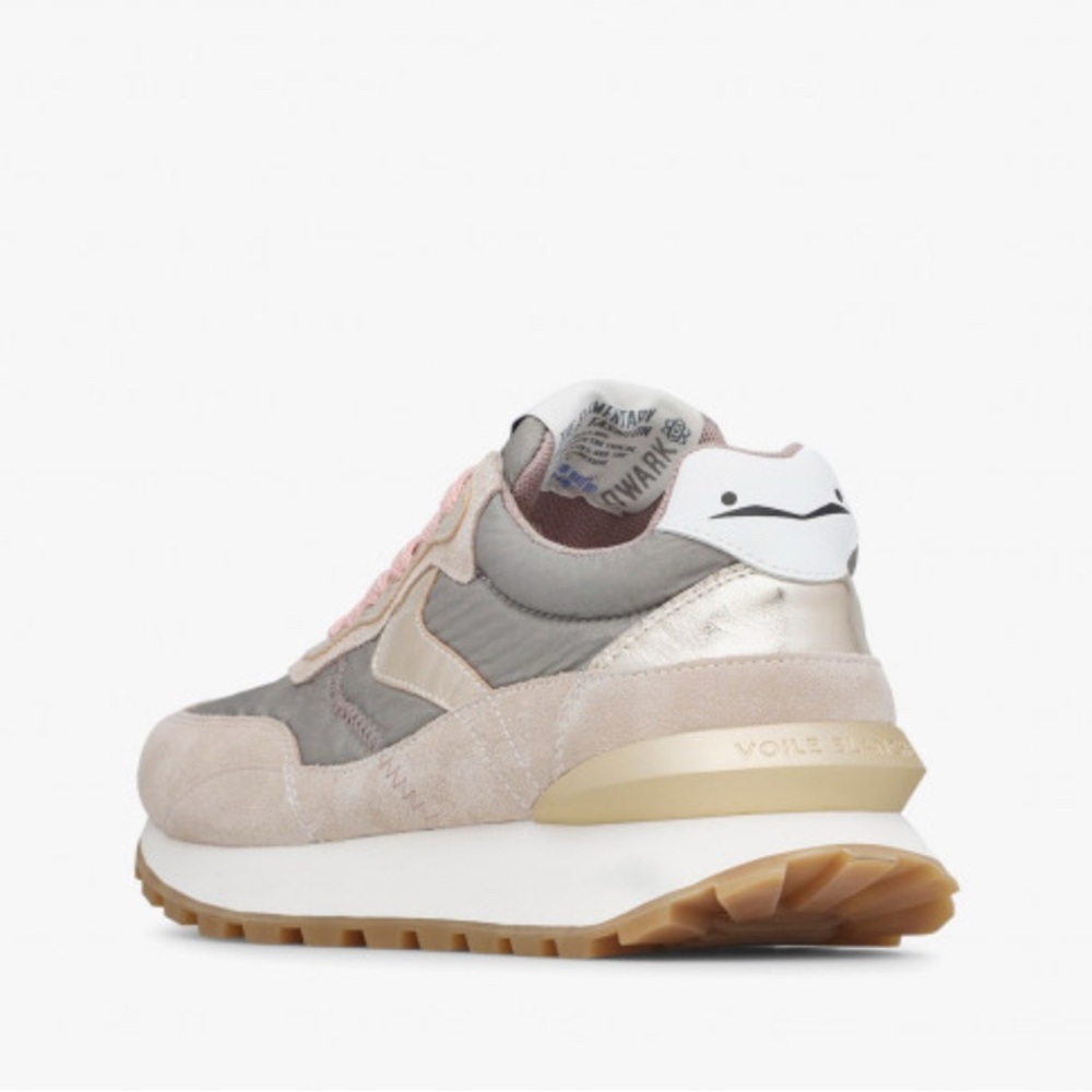 NWT VOILE BLANCHE QWARK HYPE WOMAN
Suede & Technical Fabric Sneakers BEIGE-GREY - Picture 5 of 16